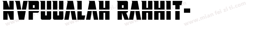 Nvpuualah rahhit字体转换
